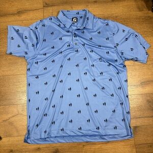 RARE Footjoy frantic and Eddie scholarship golf shirt‎